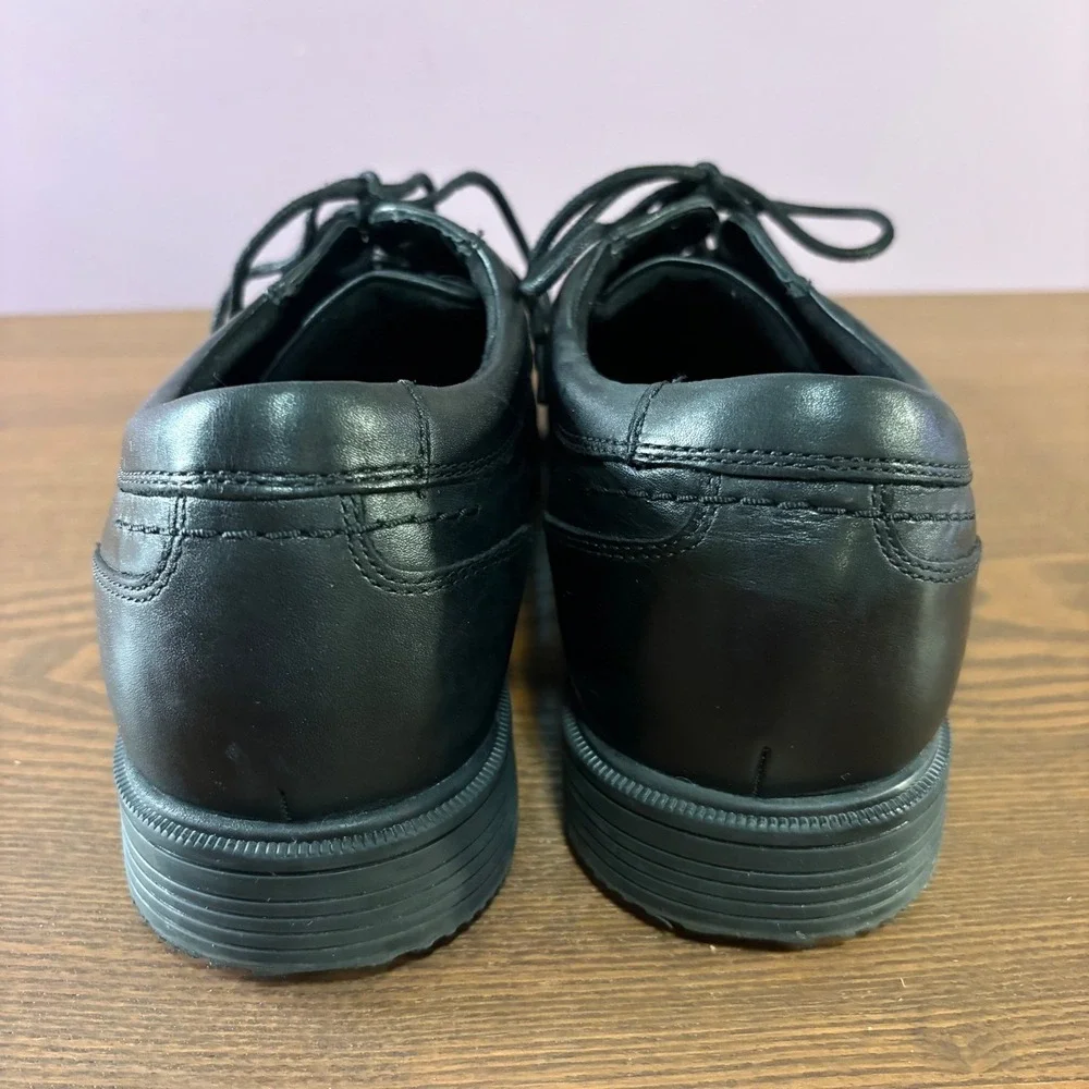 Rockport truTECH Oxfords Mens 12 Black Excellent‎ Leather Dress Shoes CI3077